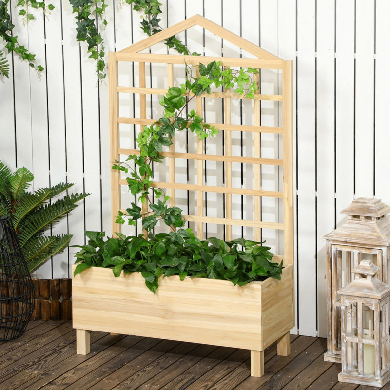 Brekia Wood Elevated Planter