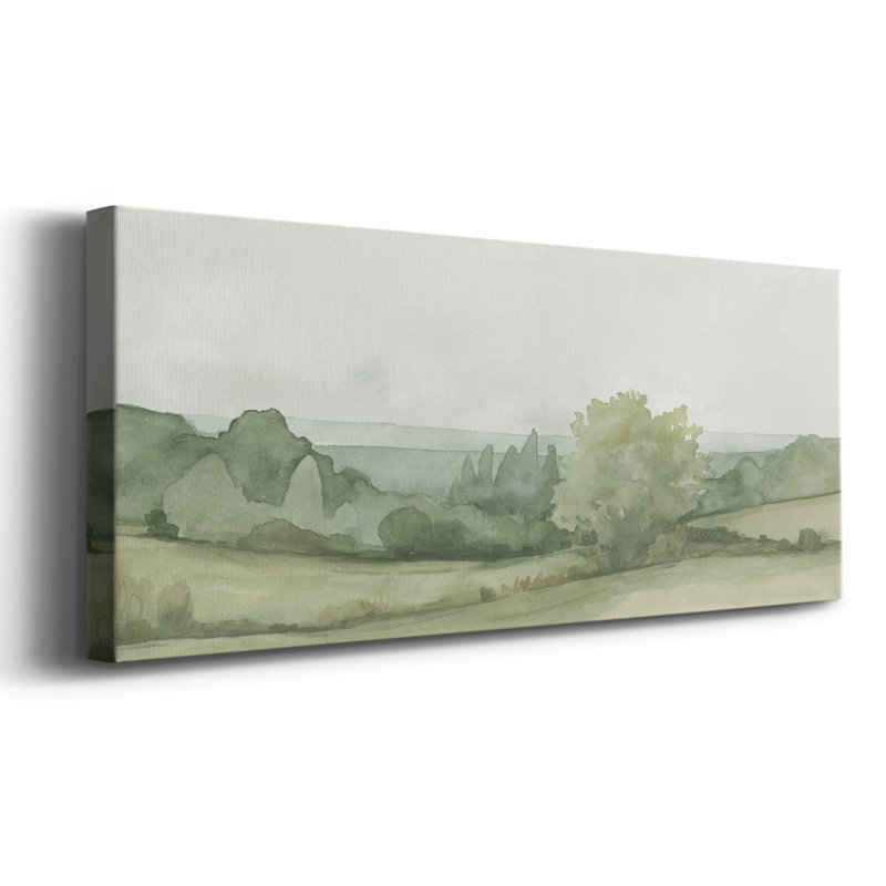 Croquis de paysage rétro II, H 8 po x l 20 po x P 1,5 po