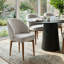 Ensemble de salle à manger extensible de 47 à 83 po avec fauteuils demi-tonneau rembourrés-1355786673-1355786675