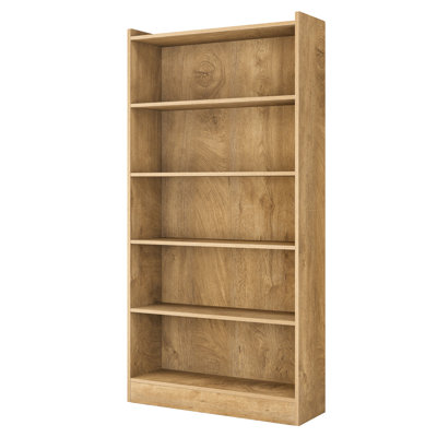 Bibliothèque haute H 72 "x l 35,4", 6 niveaux, chêne clair