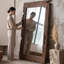 Miroirs pleine longueur rectangulaires en bois massif-129383986