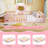 Full Size Floor Bed with Full Length Safety Guardrails & Door for Boys, Girls Pink-1468901777