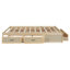 Lits de rangement spacieux, bois naturel antique, style moderne pour la maison