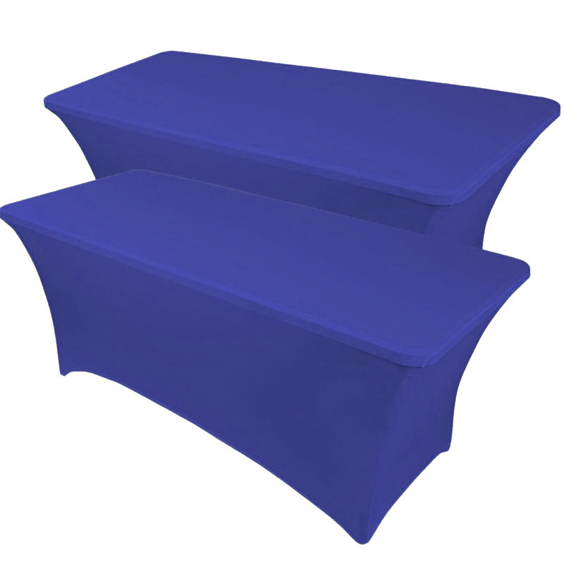 Nappe en polyester extensible Kinta, 72 po x 30 po, Bleu marine, 2