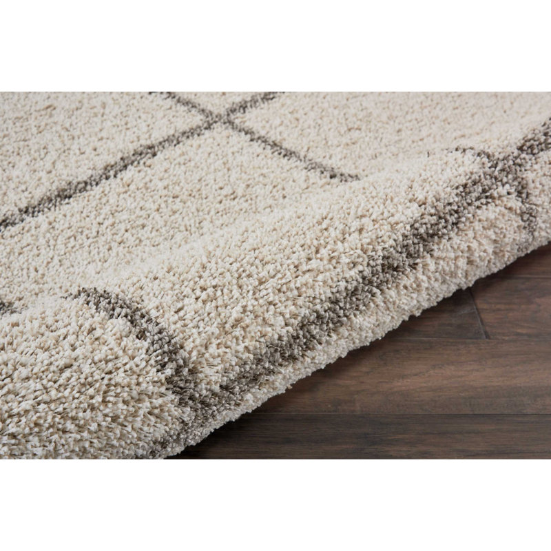 Yaresly Geometric Indoor Rug, Round 6'7"
