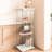 Quick - Assembly White Glass Display Cabinet 48.97" Tall, 1 Door 3 Shelf, Adjustable Lighting, For Showcasing Action Figures Shelf Tempered H, 16.51" L, 14.67" W, Led Lights, Easy To Clean, Office