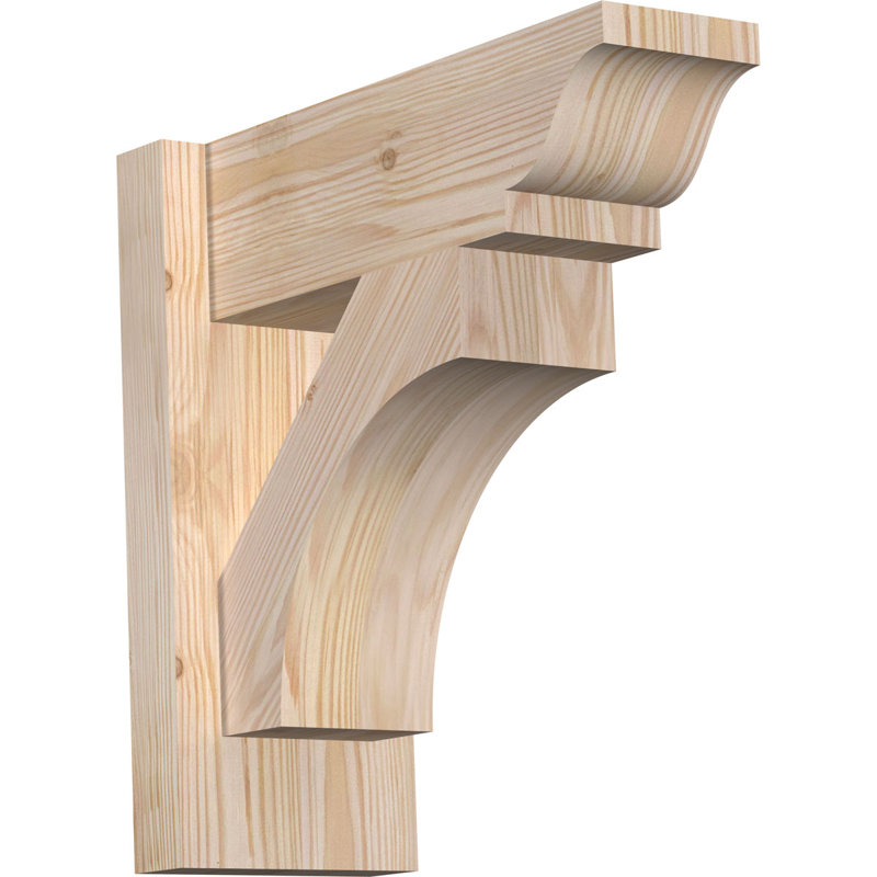 Persienne en bois Westlake, Sapin Douglas de 7 1/2 po (lisse), P 14 po x H 14 po