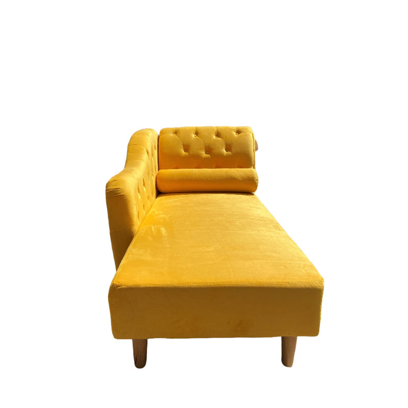 Gladeview Velvet Lounge Chair, Mustard