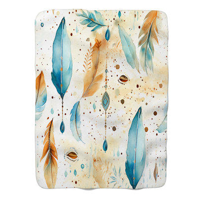 Colorful Colorful - Couverture en sherpa de qualité supérieure 1 pièce