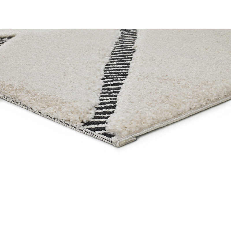 Akos Geometric Shag Area Rug, Rectangle 120 x 170cm