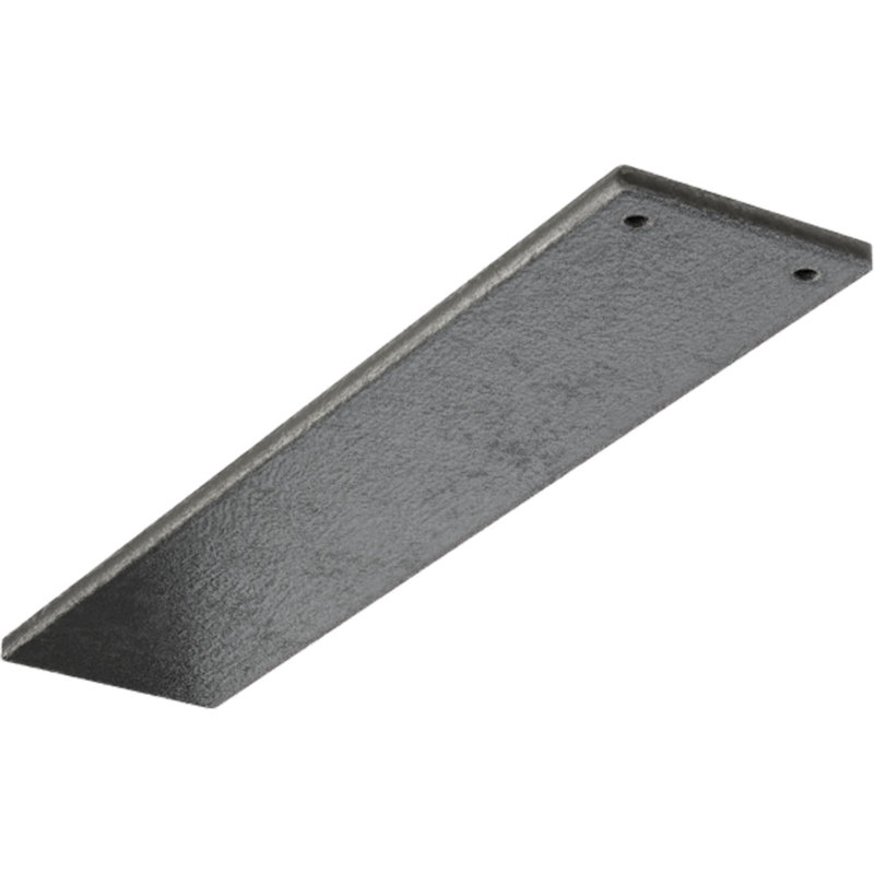 3"W x 14"D Logan Hidden Support Steel Bracket w/ 10" Support Depth, Antiqued Pewter, 0.25" H x 3" W x 14" D, Antiqued Pewter