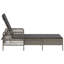Chaise longue vidaXL gris et gris foncé 21,65 po x 78,74 po x 36,22 po-1647369715