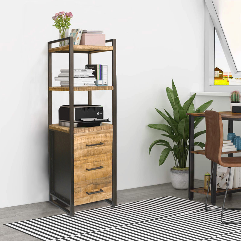 187cm H x 67cm W Iron Standard Bookcase