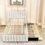 Lit plateforme tapissier avec lit gigogne et tiroirs de rangement-778333926-778333931