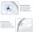 Pure White Ceramic Oval Bathroom Lavatory Basin - 19"X16" Undermount Sink With Overflow, Low Absorption, Acid Resistance, Practical And Water Beautiful Appearance