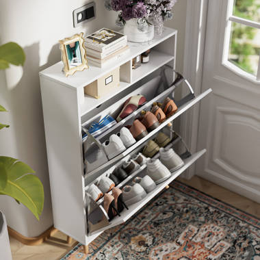 Shoe Storage Cabinet Latitude Run Finish: White