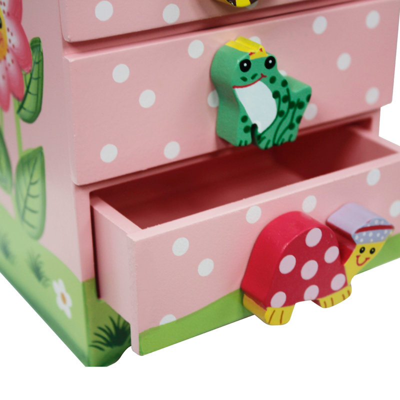 Wood Jewellery Box + Drawers