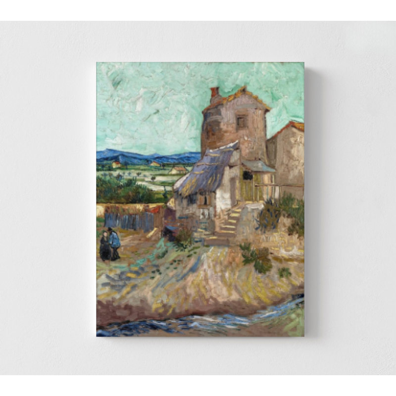«The Old Mill» par Vincent Van Gogh, impression de peinture de moulin, impression d'art de style Van Gogh, impression d'art rustique, impression de paysage de Van Gogh, art de Van Gogh
