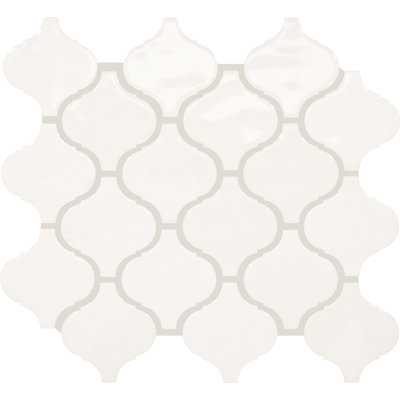 Mesmerist 3" x 3" Ceramic Arabesque Mosaic Tile