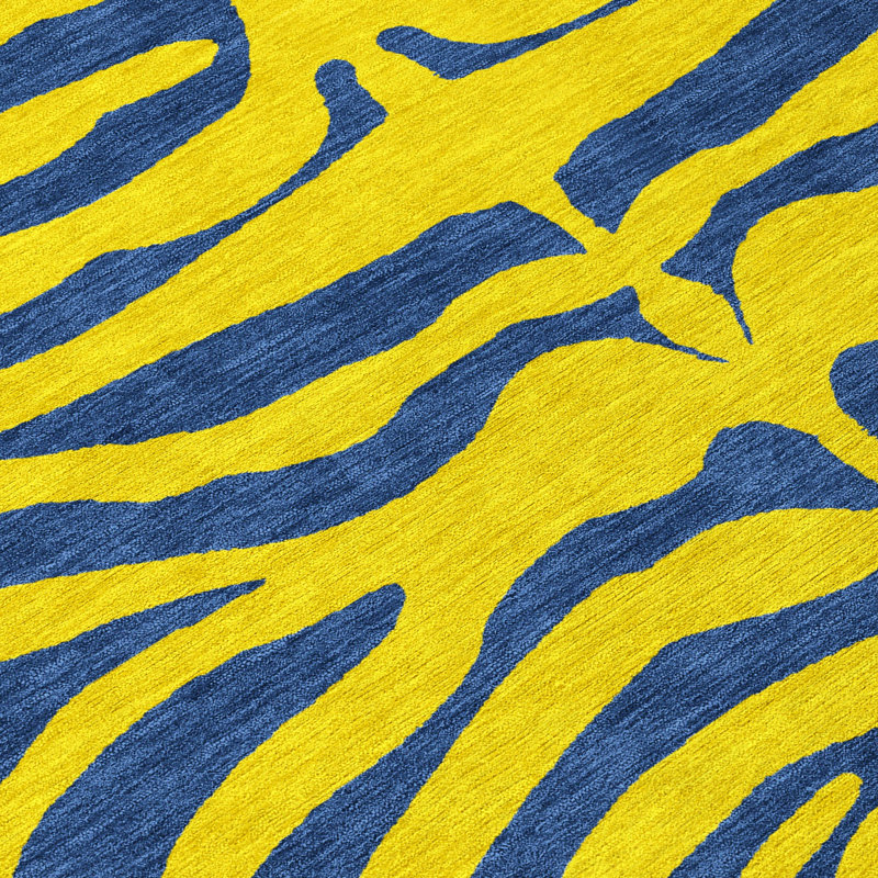 Fernelle Gold Washable Indoor-Outdoor Rug - , 5' x 7'6"