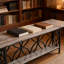 Table basse, console à 2 niveaux, canapé moderne-1306024236-1306024275