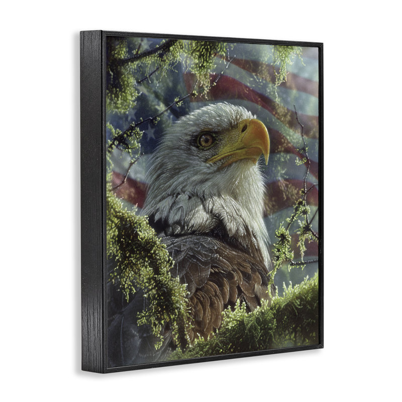 High & Mighty America, estampe numérique, conception de Collin Bogle, H 14 po x l 11 po, Giclée encadrée noir minuit