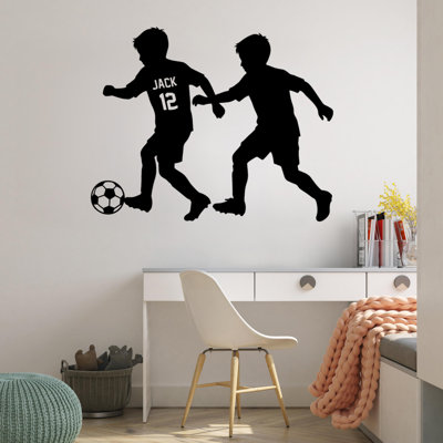 Adhésif mural personnalisé nom soccer