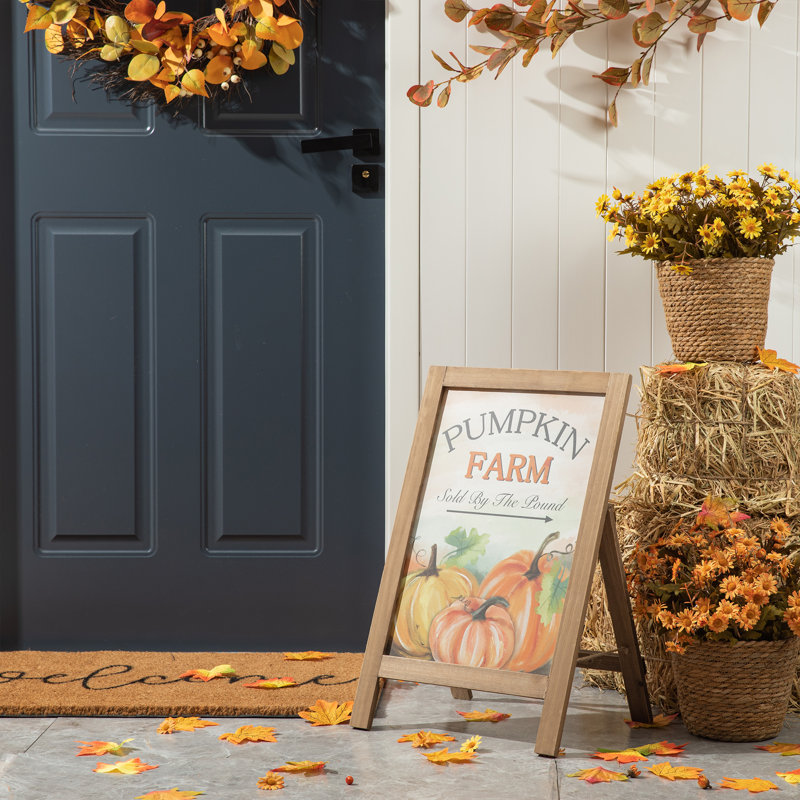 Enseigne de jardin d'automne 24 "H