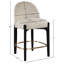 Tabouret de comptoir rembourré en tissu Maud-121555375