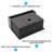 24" X 21" X 10" Gunmetal Black Farmhouse Sink - 24 Inch Kitchen Sink Stainless Steel 16 Gauge Apron Front Kitchen Sink
