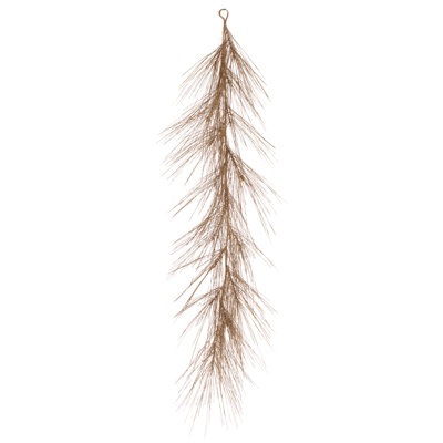 48" Glitter Long Needle Pine Garland