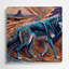 «Southwestern Animals», art mural brun 57-920911412