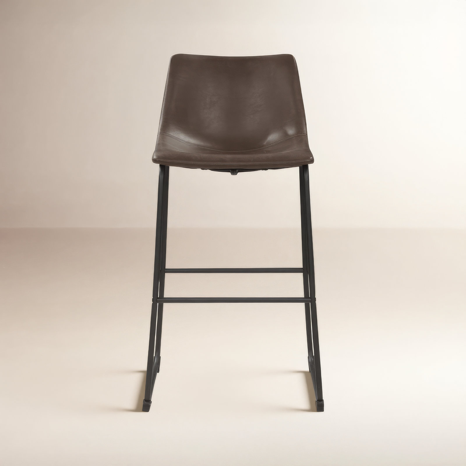 Dorielle Transitional 34" Counter Stool, Light Brown, Bar Stool (29" Seat Height)