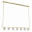Lustre rectangulaire moderne à 7 lumières