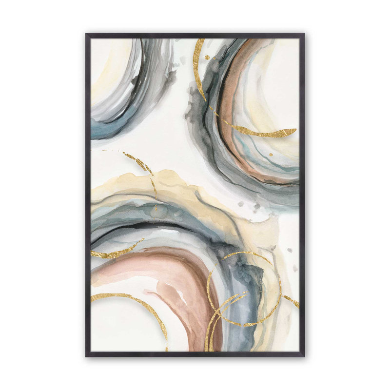 Golden Echoes v2, impression, H 14 po x l 11 po x P 1,25 po, Cadre photo en zinc patiné