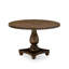 Table de salle à manger en bois massif patiné avec plateau en treillis-122934098