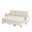 3 Seater Fabric Sofa & Chaise-1759071687
