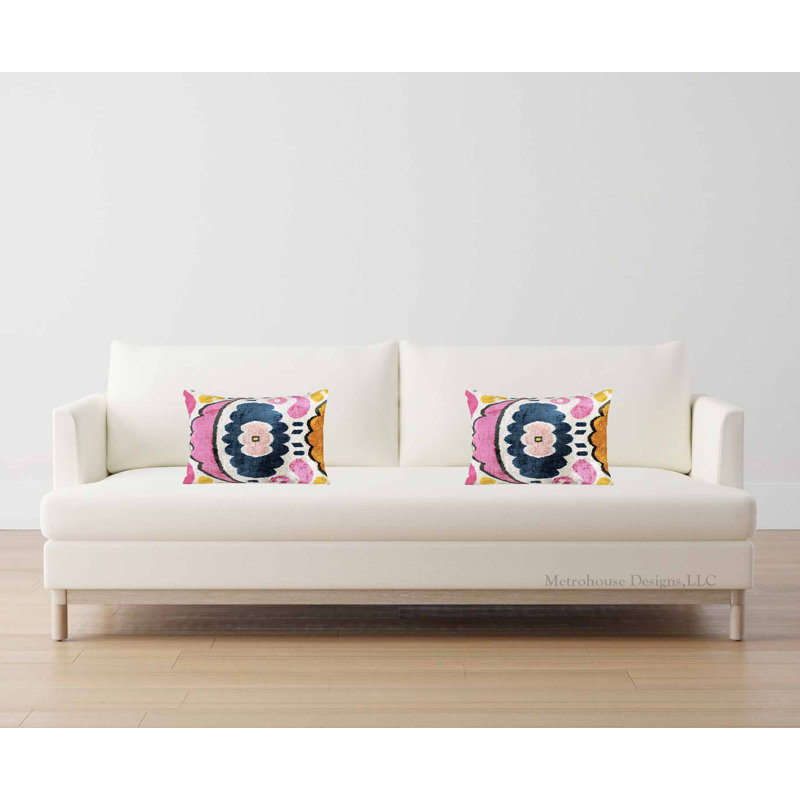 Velvet Lumbar Pillow Cover & Insert