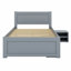Lit plateforme avec tiroir et deux tablettes-708671743