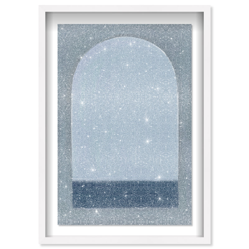 Minimal Ocean Window Print by Oliver Gal, 11.5"H x 16.5"W, White Shadowbox