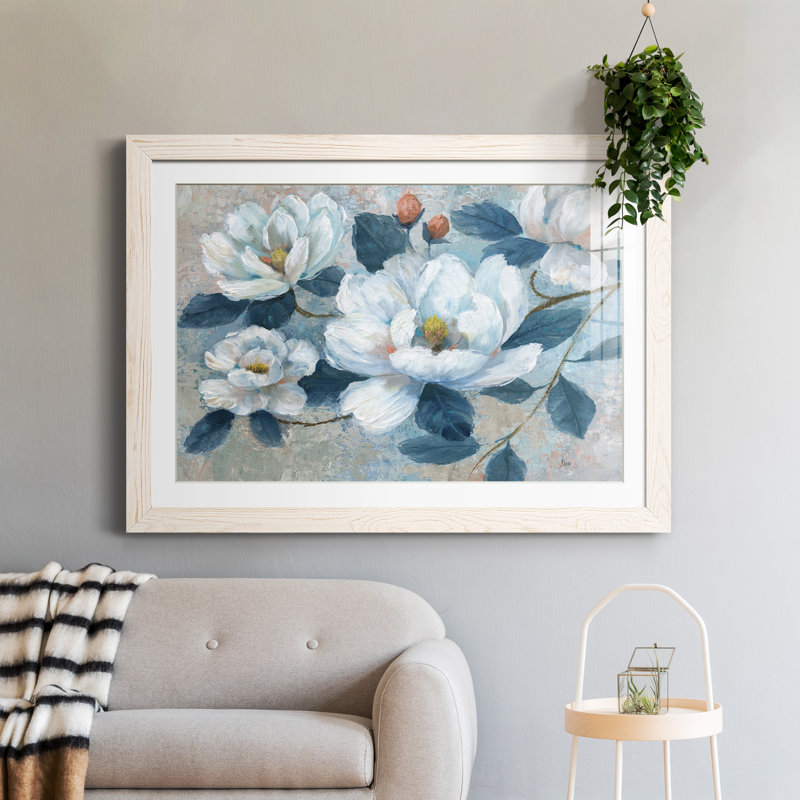 Spring Spring II - peinture encadrée, H 31,5 po x l 23,5 po x P 1,5 po, Cadre blanc