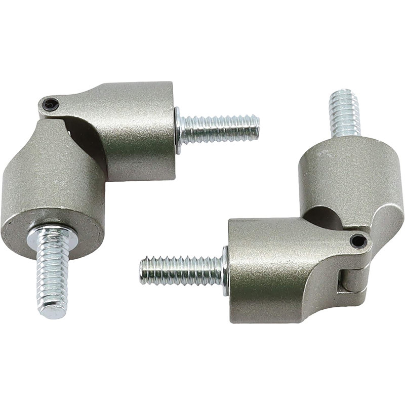 Meriville Hinged Elbow Connector, 2 pcs, 0.75", Pewter