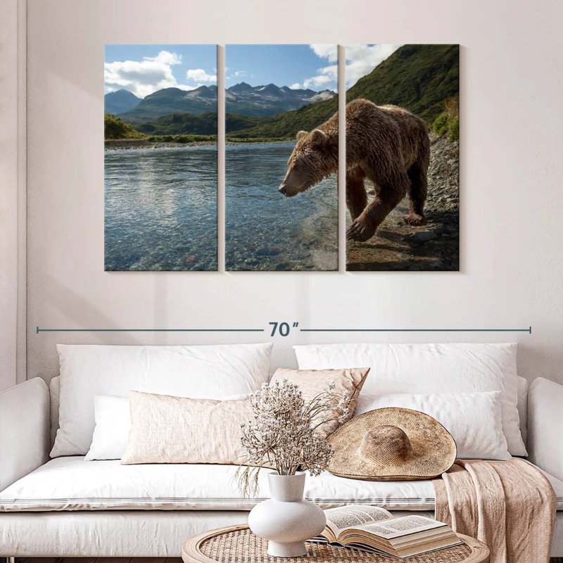 Brampt Katmai Brown Bear, 32" H x 50" W