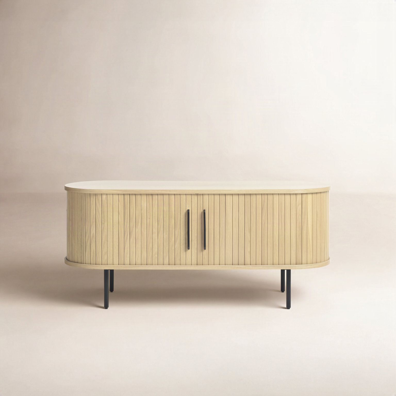 Iris 71 " Oak TV Stand, Natural Oak