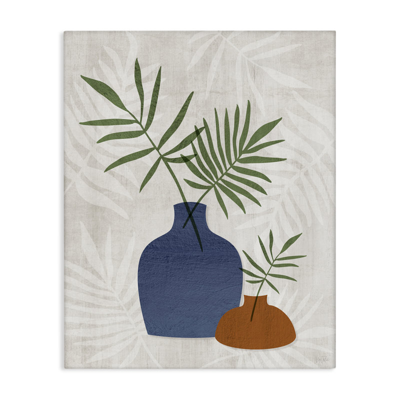  Art mural sur toile Fan Fan Sprig par Natalie Carpentieri, H 20 po x l 16 po