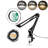 10X Magnifier Desk Lamp, 2-In-1 LED Magnifying Glass With Light And Clamp, Hands-Free Lighted Magnifier With 3 Colour Modes For Craft Hobby Nail Repair Reading Close Works (Black, Clamp)