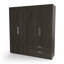 Craigwood 4 Door Manufactured Wood Wardrobe-1623511567