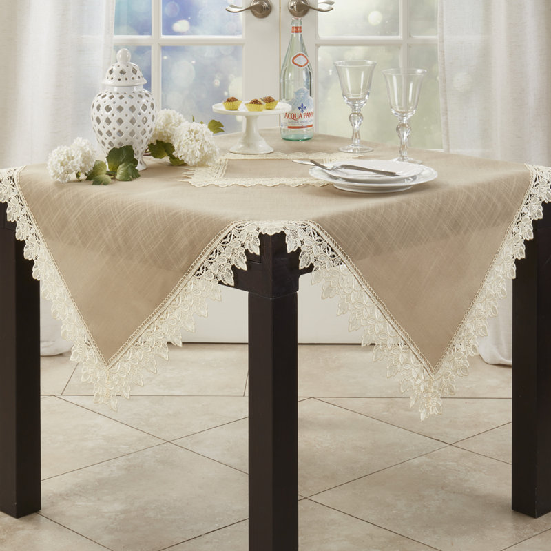 Nappe Venetto, 54 po carré, Taupe