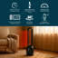 Bladeless Hot & Cool Tower Fan 2000W Indoor Oscillating Home Room Heater & Air Cooler with Remote Control & Timer-129753265