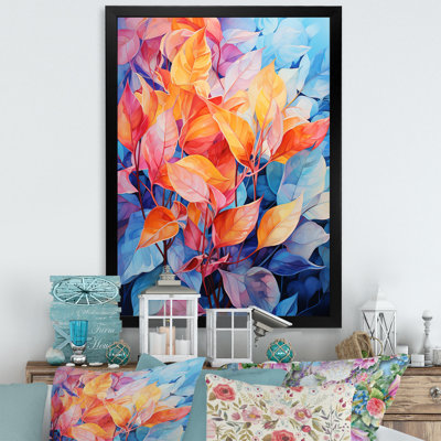 «Colorful Pastel Vibrant Foliage II», reproduction sur toile